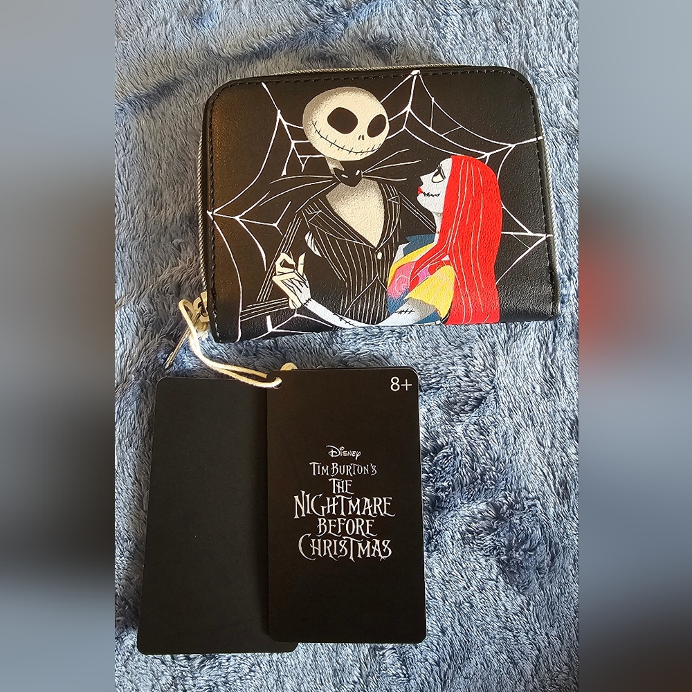 Loungefly Soft Tag Black and Red Nightmare Before Christmas Wallet